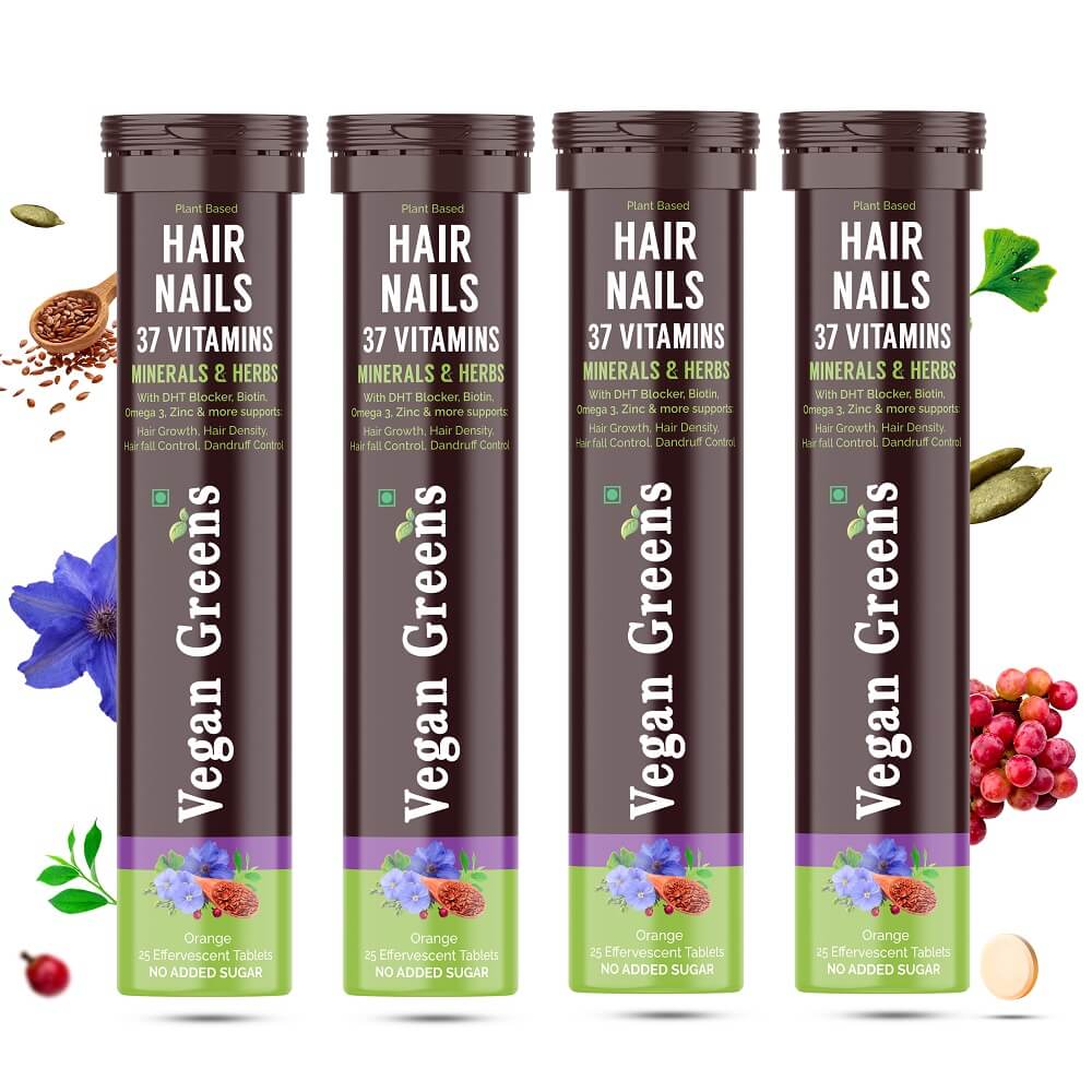Hair & Nails Vitamins with DHT Blocker, Biotin, Omega 3, Zinc. 37 Key Ingredients. For Hair Growth, Hair Loss Control, Stronger Nails. For Men & Women